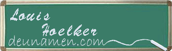 Louis Hoelker Visitenkarte